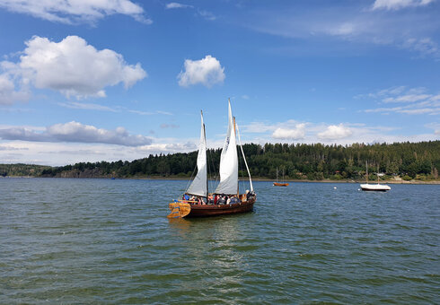 Segeln auf dem Bleilochstausee