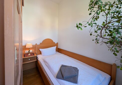 Blick in ein Gästezimmer