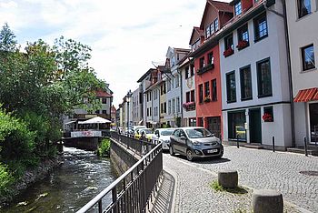 Parkplätze in der Altstadt von Erfurt