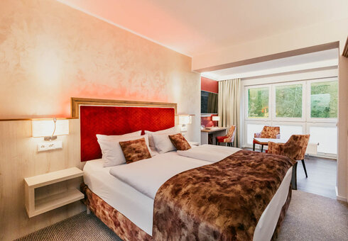 Blick in ein Gästezimmer
