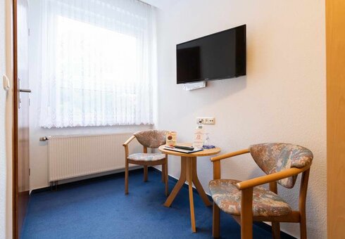 Blick in ein Gästezimmer