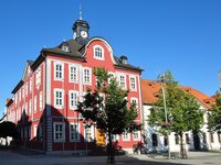 Rathaus auf dem Marktplatz in Suhl