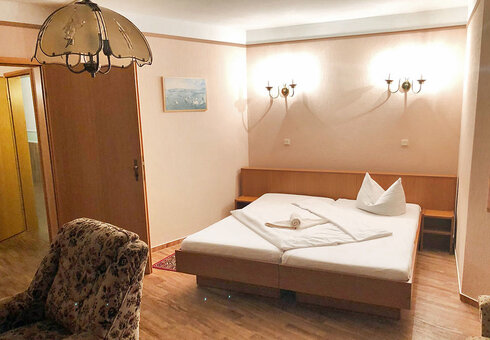 Blick in ein Gästezimmer