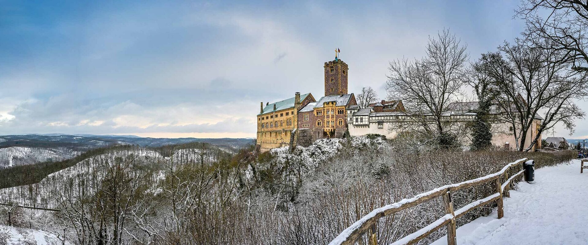 Die Wartburg bei Eisenach im Winter