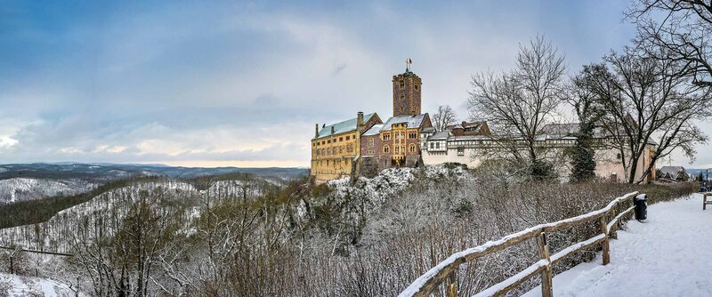 Die Wartburg bei Eisenach im Winter