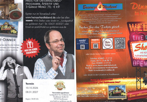 Dinnershow in Nordhausen