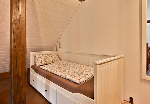 Obergeschoss mit Einzelbett