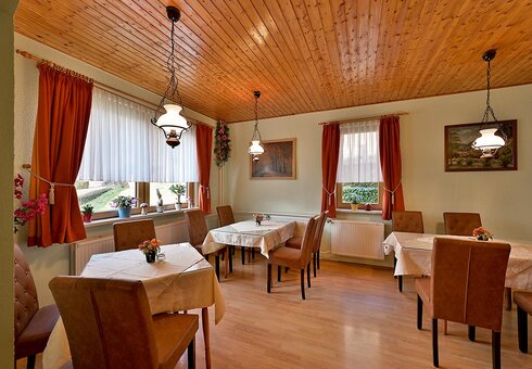 Blick in den Frühstücksraum