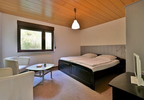 Blick in ein Gästezimmer