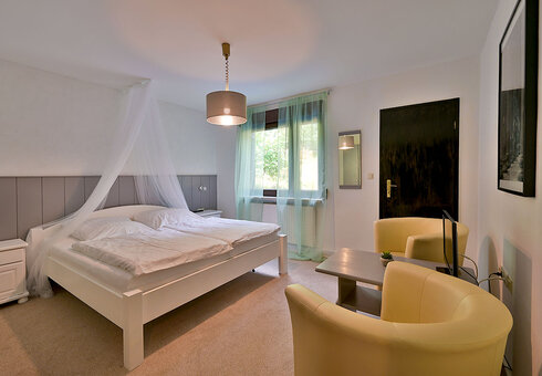 Blick in ein Gästezimmer