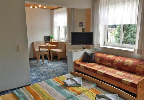 Blick in ein Gästezimmer