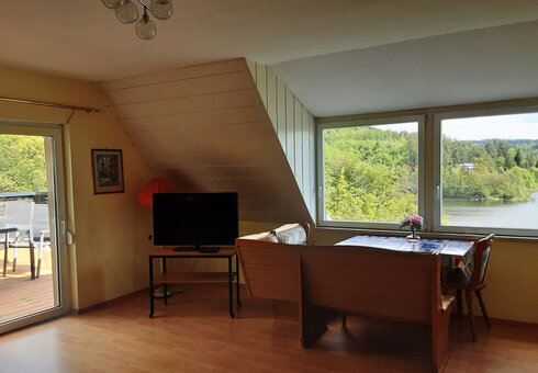 Blick in das Wohnzimmer