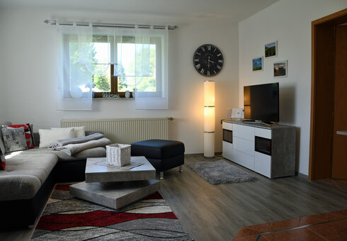 Blick in das Wohnzimmer