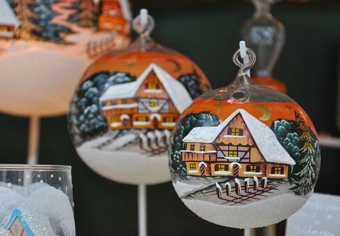 handbemalte Christbaumkugeln