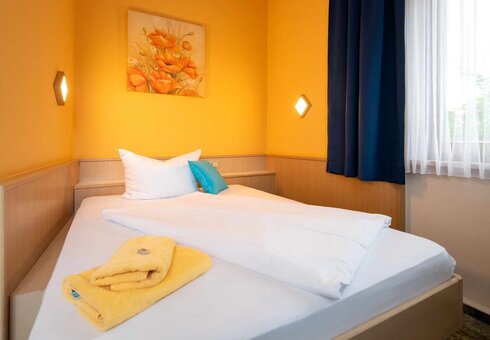 Blick in ein Gästezimmer