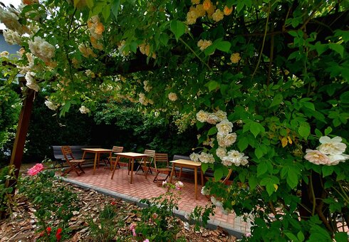 Sitzecke im Garten