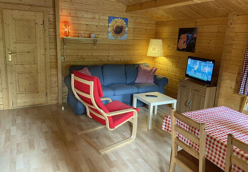 Blick in das Blockhaus