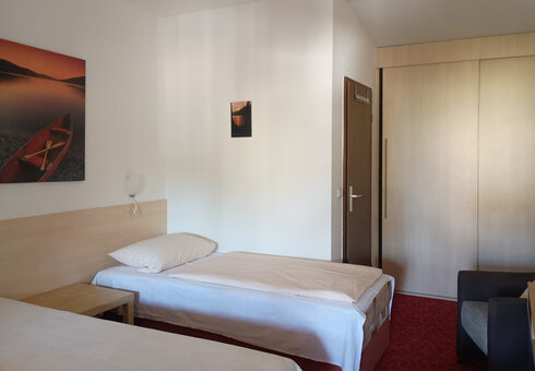 Blick in ein Gästezimmer