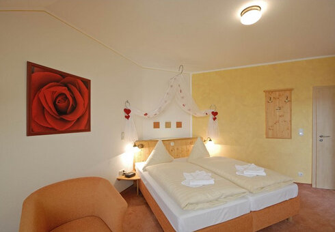 Blick in ein Gästezimmer