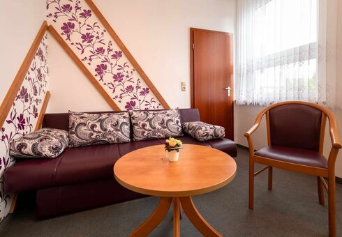 Blick in ein Gästezimmer