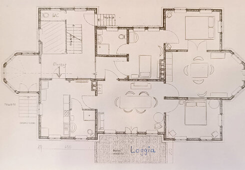 Grundriss der Ferienwohnung