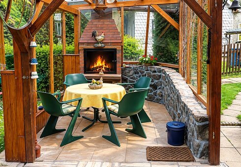 Terrasse im Garten