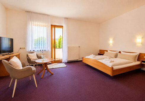 Blick in ein Gästezimmer