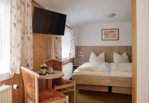 Blick in ein Gästezimmer