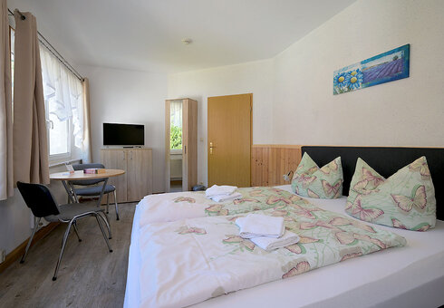 Blick in ein Gästezimmer