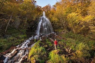 Der Trusetaler Wasserfall bei Brotterode-Trusetal