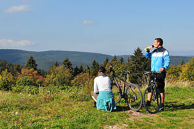 Radfahrer bei Oberhof