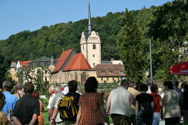 Blick auf die Marienkirche Blick auf die Marienkirche