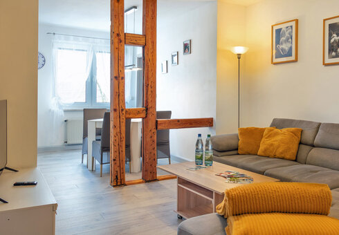 Blick in das Wohnzimmer