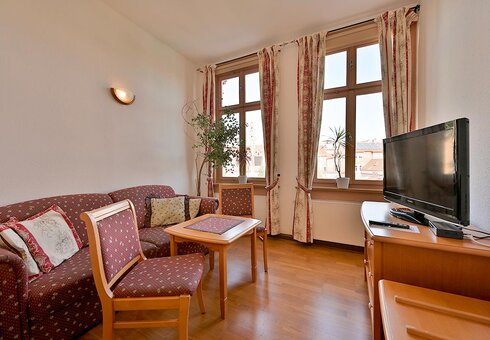 Blick in ein Gästezimmer