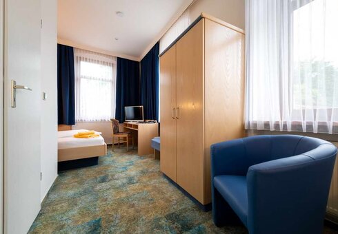 Blick in ein Gästezimmer