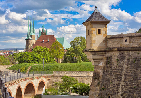 Blick vom Petersberg auf den Dom