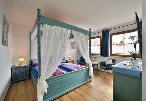 Blick in ein Gästezimmer