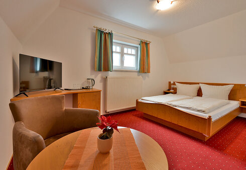 Blick in ein Gästezimmer