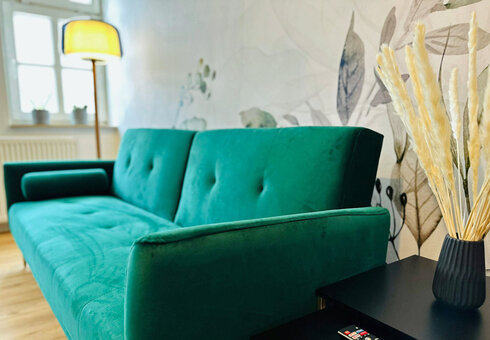 Schlafcouch im Wohnzimmer