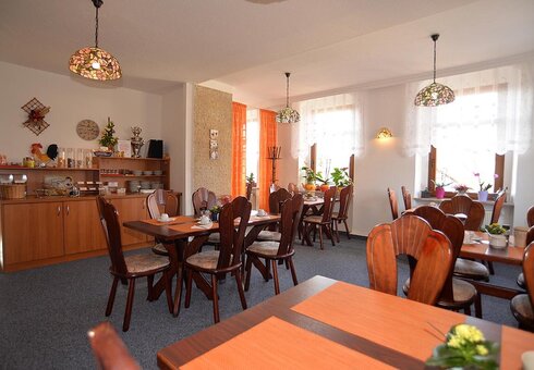 Blick in den Frühstücksraum