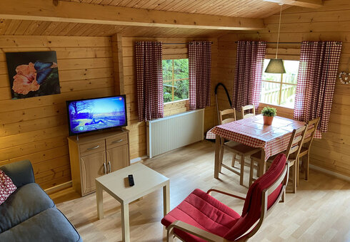Blick in das Blockhaus