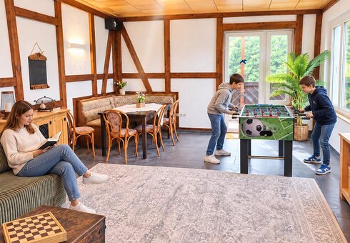 Freizeitraum inkl. Tischkicker