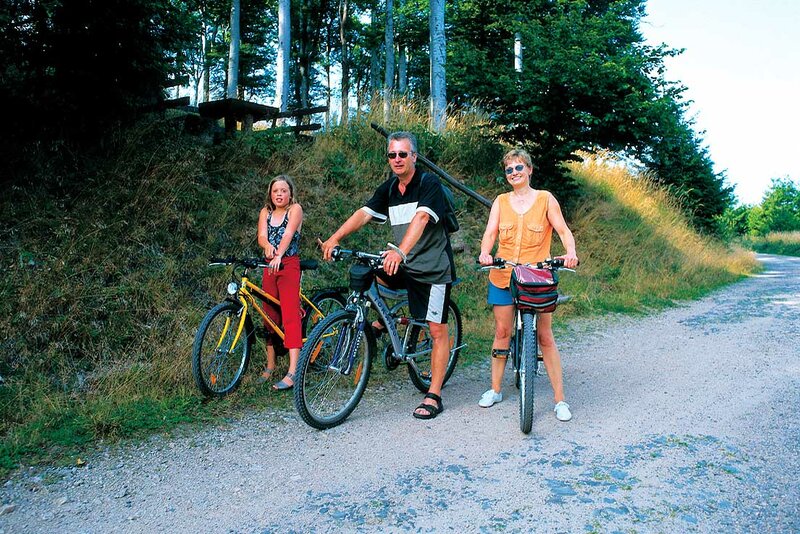 Radfahrer am Rennsteig