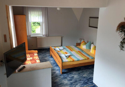 Blick in ein Gästezimmer