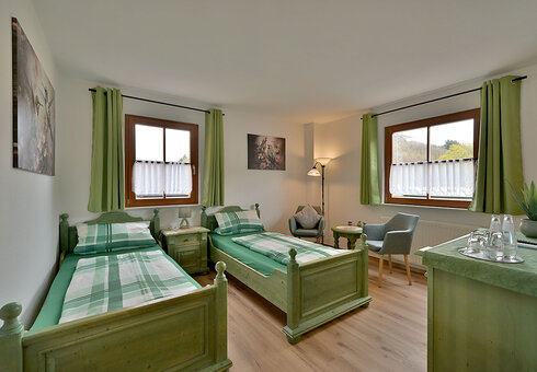 Blick in ein Gästezimmer