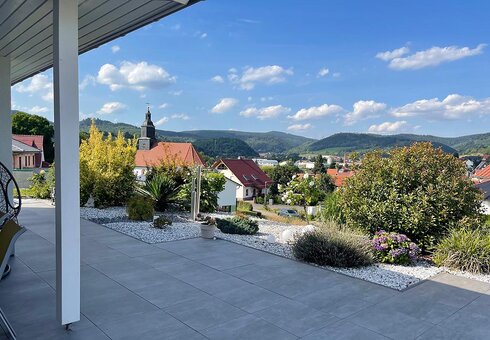 Ausblick von der Terrasse