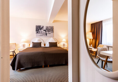 Blick in ein Gästezimmer