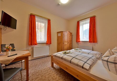 Blick in ein Gästezimmer