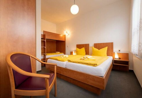 Blick in ein Gästezimmer