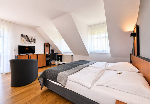 Blick in ein Gästezimmer